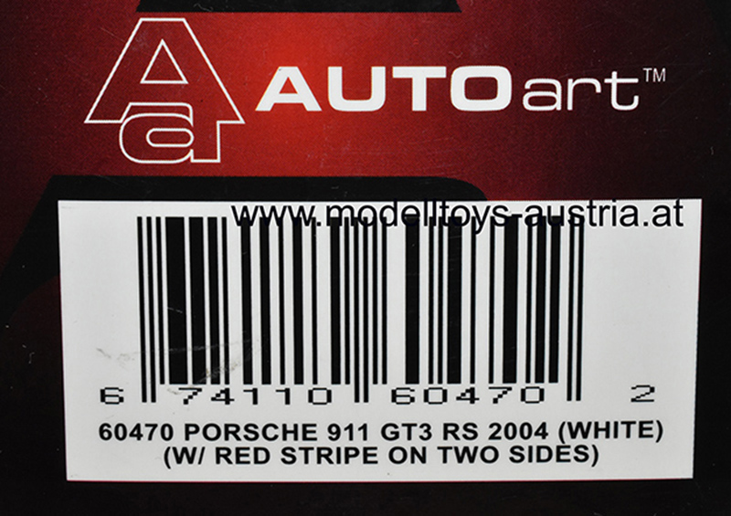 Porsche 911 996 Coupe GT3 RS 2004 weiss / rot 1:43