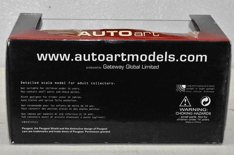 Peugeot 307 WRC 2005 PLAIN BODY Version rot 1:43
