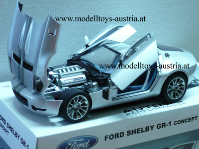 Ford Shelby GR-1 Concept Car 2005 silber metallik 1:18