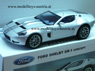 Ford Shelby GR-1 Concept Car 2005 silber metallik 1:18