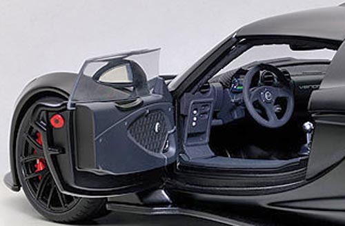 Hennessey Venom GT Spyder 2010 Carbon matt schwarz 1:18