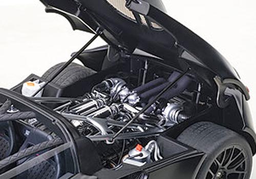 Hennessey Venom GT Spyder 2010 Carbon matt schwarz 1:18
