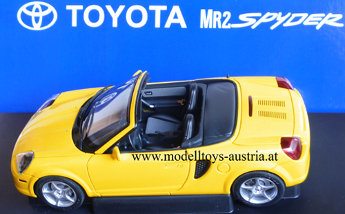 Toyota MR2 MR 2 W3 Spyder Cabrio 2000 gelb 1:18