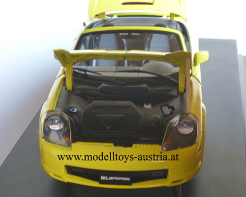 Toyota MR2 MR 2 W3 Spyder Cabrio 2000 gelb 1:18