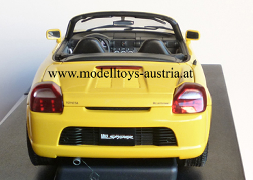 Toyota MR2 MR 2 W3 Spyder Cabrio 2000 gelb 1:18