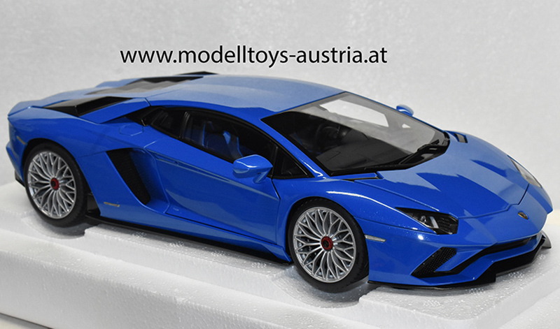Lamborghini Aventador S 2017 blau metallik 1:18