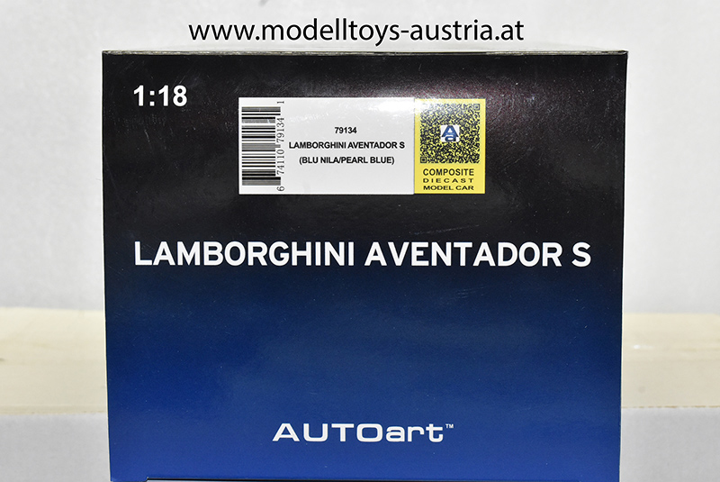 Lamborghini Aventador S 2017 blau metallik 1:18
