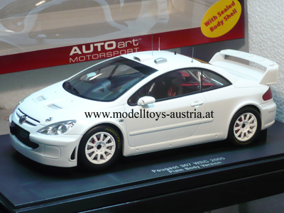 Peugeot 307 WRC 2005 PLAIN BODY Version weiss 1:18