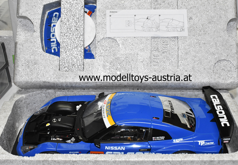 Nissan Skyline R35 GT-R Super GT 2008 CALSONIC blau 1:18