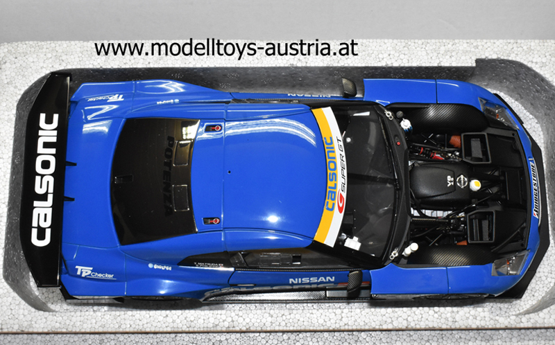 Nissan Skyline R35 GT-R Super GT 2008 CALSONIC blau 1:18