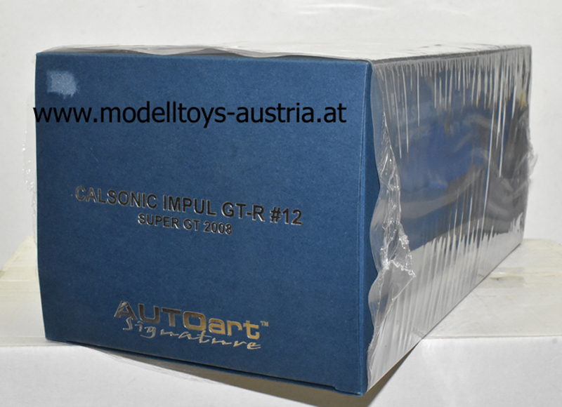Nissan Skyline R35 GT-R Super GT 2008 CALSONIC blau 1:18