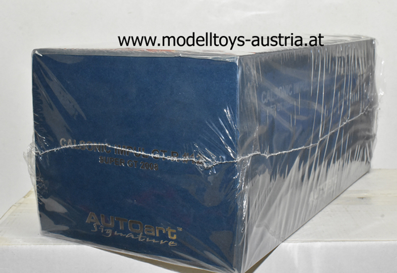 Nissan Skyline R35 GT-R Super GT 2008 CALSONIC blau 1:18