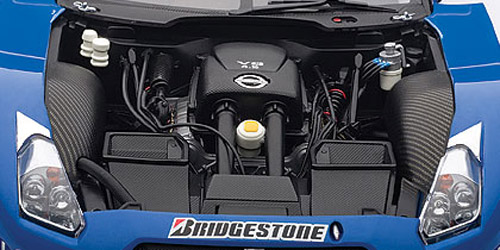 Nissan Skyline R35 GT-R Super GT 2008 CALSONIC blau 1:18