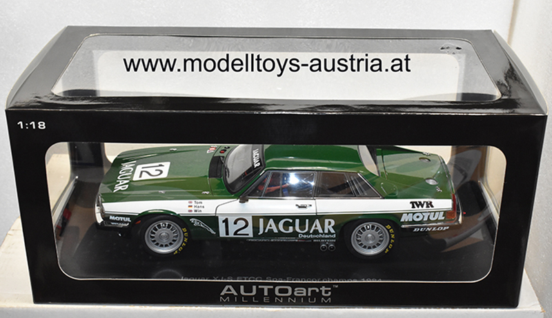 Jaguar XJS Coupe 1984 TWR Rennen Spa PERCY / HEYER 1:18 AutoArt