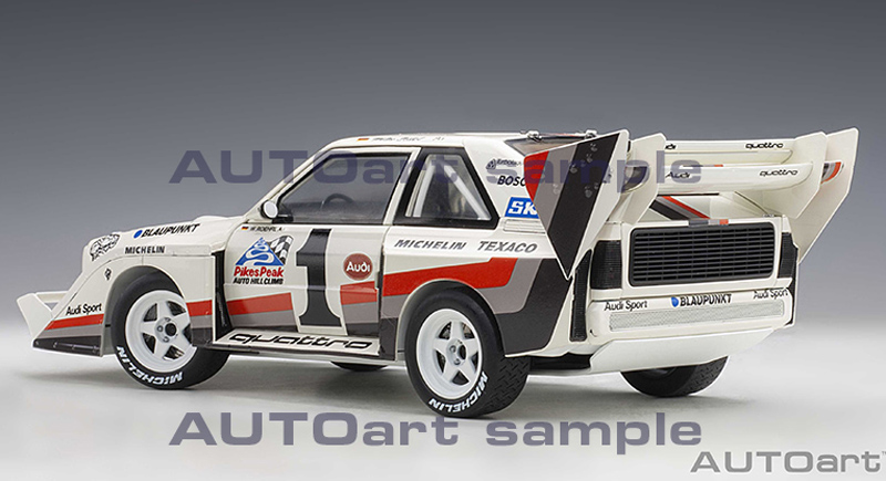 Audi Sport Quattro S1 1987 Sieger Pikes Peak Walter RÖHRL 1:18 AutoArt