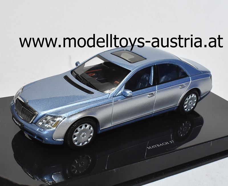Mercedes Maybach 57 blau / silber 1:43