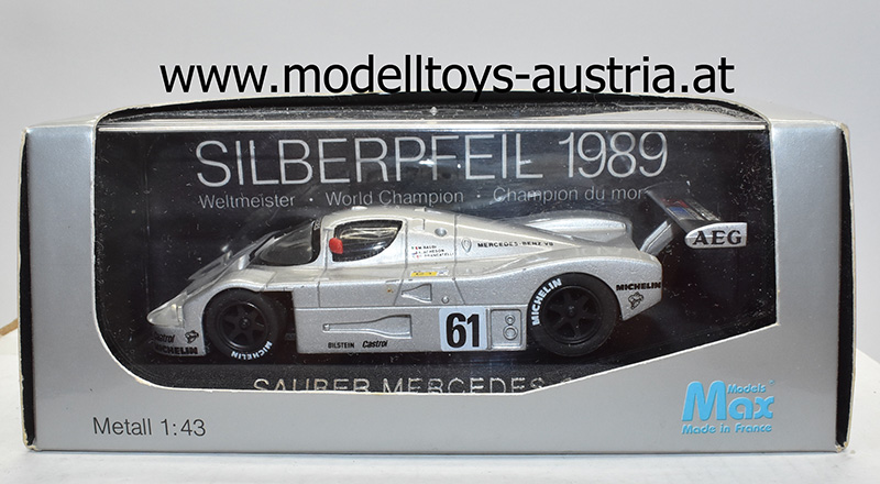 Sauber C9 Mercedes 1989 Le Mans Mauro BALDI / Gianfranco BRANCATELLI / Kenny ACHESON 1:43