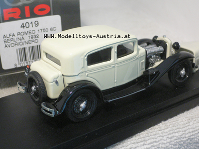 Alfa Romeo 1750 6C Berlina 1932 weiss 1:43