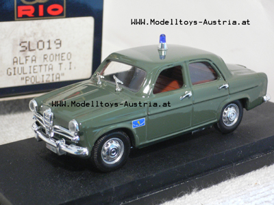 Alfa Romeo Giulietta TI POLIZEI 1:43
