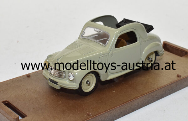Fiat 500 C Topolino offenes Dach 1949 - 1955 hellgrau 1:43