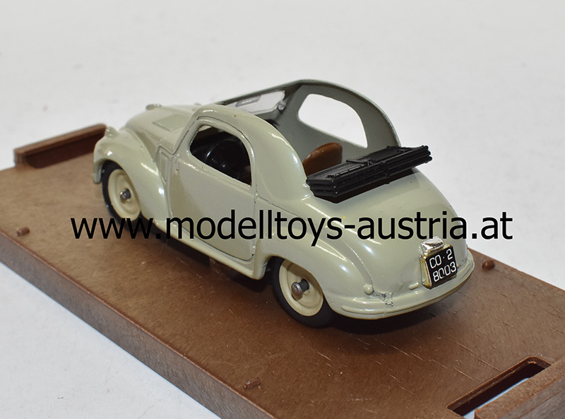 Fiat 500 C Topolino offenes Dach 1949 - 1955 hellgrau 1:43