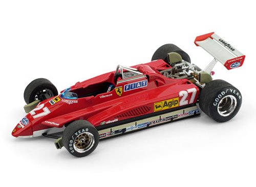 Ferrari 126 C2 Turbo 1982 San Marino GP Gilles VILLENEUVE 1:43