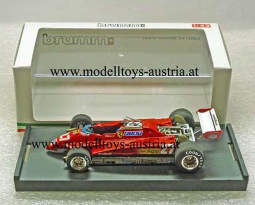 Ferrari 126 C2 Turbo 1982 San Marino GP Gilles VILLENEUVE 1:43