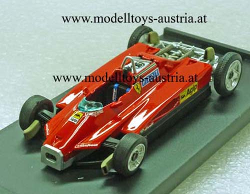 Ferrari 126 C2 Turbo 1982 San Marino GP Gilles VILLENEUVE Muletto T-Car 1:43