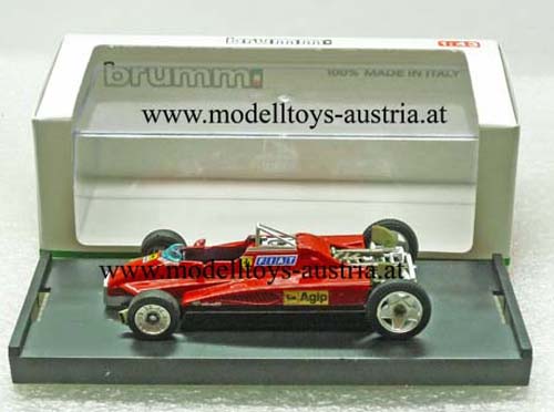 Ferrari 126 C2 Turbo 1982 San Marino GP Gilles VILLENEUVE Muletto T-Car 1:43