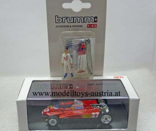 Ferrari 126 C2 Turbo 1982 San Marino GP Gilles VILLENEUVE Transport Version 1:43