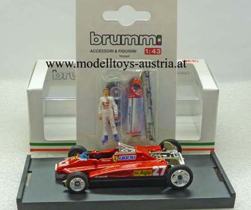 Ferrari 126 C2 Turbo 1982 San Marino GP Gilles VILLENEUVE Transport Version 1:43