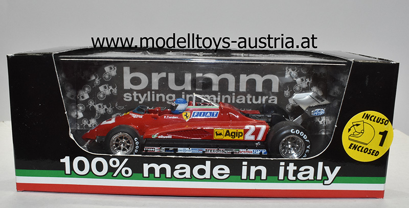 Ferrari 126 C2 Turbo 1982 Patrick TAMBAY Italien GP 1:43 mit FAHRERFIGUR