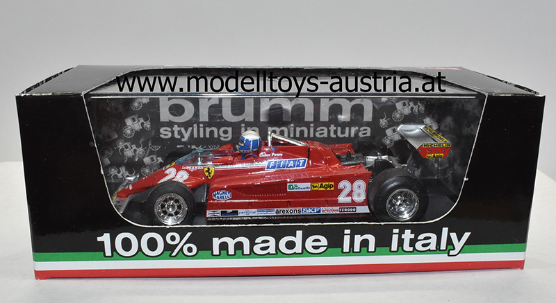 Ferrari 126 CK Turbo 1981 Didier PIRONI Italien GP 1:43 mit FAHRERFIGUR