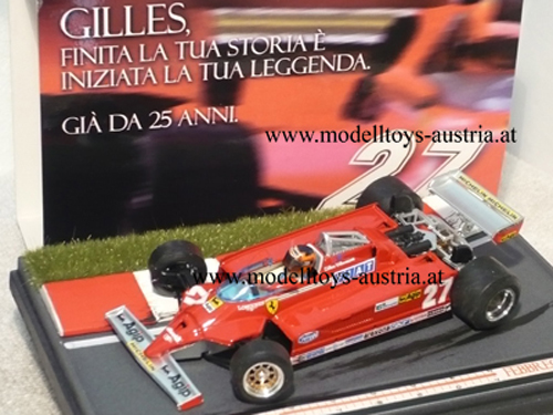 Ferrari 126 CK Turbo 1981 Villeneuve FEBBREGILLES27 1:43