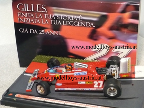 Ferrari 126 CK Turbo 1981 Villeneuve FEBBREGILLES27 1:43