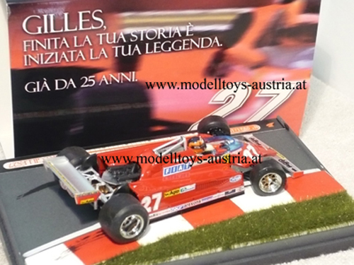 Ferrari 126 CK Turbo 1981 Villeneuve FEBBREGILLES27 1:43