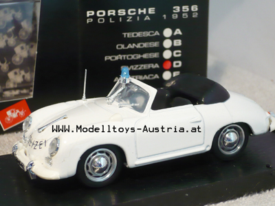 Porsche 356 Cabrio 1952 POLIZIA schweizer Polizei 1:43