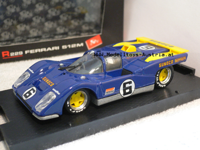 Ferrari 512 M 1971 Daytona SUNOCO blau DONOHUE / HOBBS 1:43