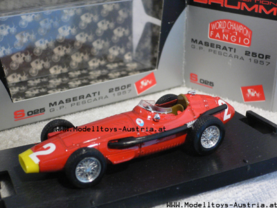 Maserati 250 F 1957 Juan Manuel FANGIO Weltmeister Pescara GP 1:43
