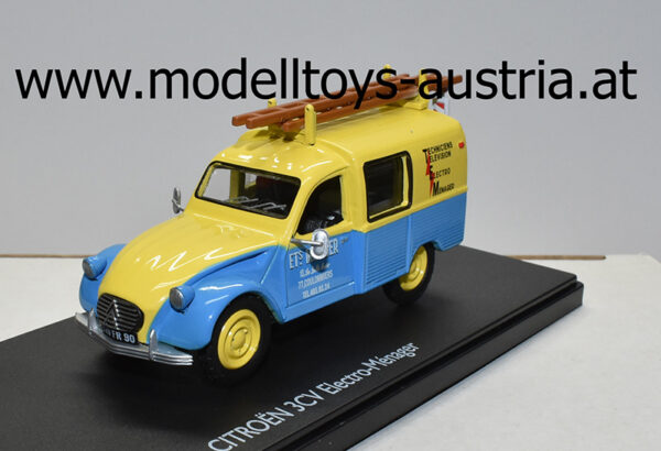 Citroen 3CV Transporter Van Elektriker 1:43