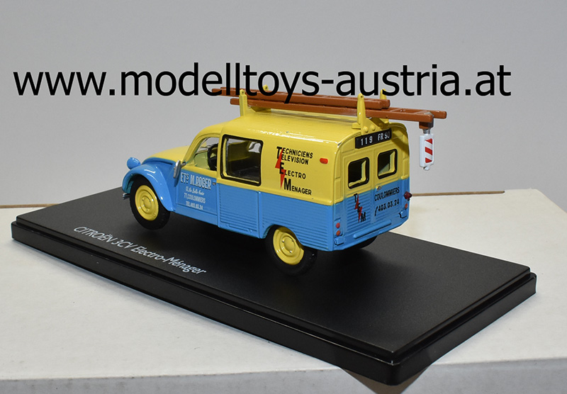 Citroen 3CV Transporter Van Elektriker 1:43
