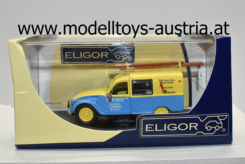 Citroen 3CV Transporter Van Elektriker 1:43