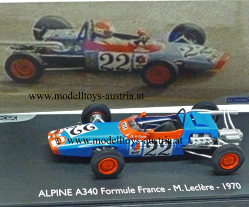 Renault Alpine A340 Formel Frankreich 1970 Michel LECLERE 1:43