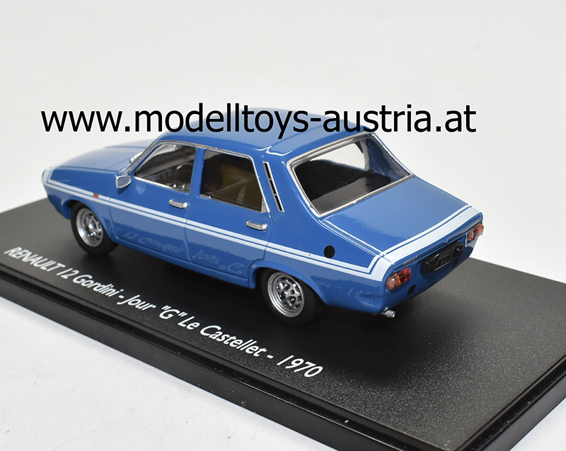 Renault 12 Gordini 1970 Jour G Le Castellet blau 1:43