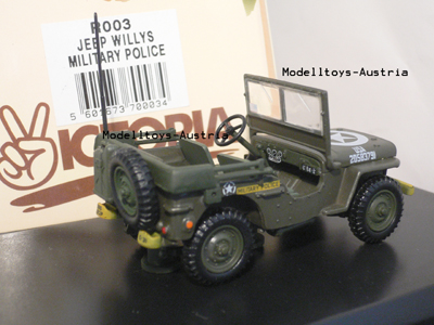 Willys Jeep MILITÄR POLIZEI 1:43