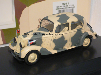 Mercedes 170 V Militär AFRIKA KORPS GETARNT 1:43