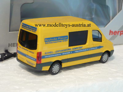 Mercedes Benz Sprinter mit Hochdach DEUTSCHE PLASSER 1:87 HO