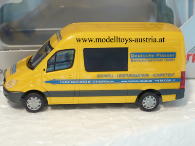 Mercedes Benz Sprinter mit Hochdach DEUTSCHE PLASSER 1:87 HO