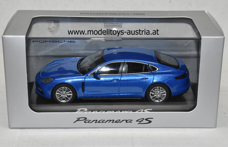 Porsche Panamera 4S Diesel Facelift 2016 blau metallik 1:43