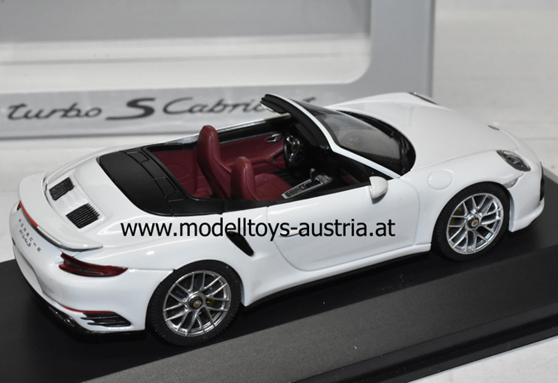 Porsche 911 991 Cabrio Turbo S 2016 weiss 1:43